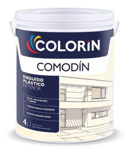 Enduido Plastico Exterior Colorin Comodin 4l Envio Gratis