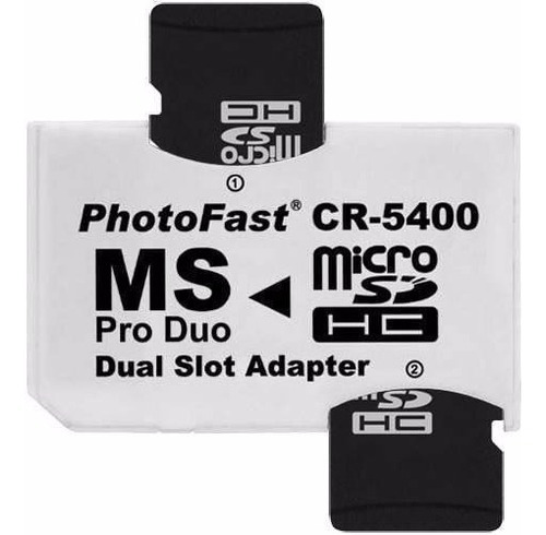 Adaptador Micro Sd A Pro Duo Doble Memoria