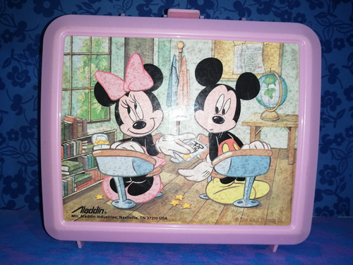 Lonchera Mickey Mouse Minnie Disney Aladdin Vintage  
