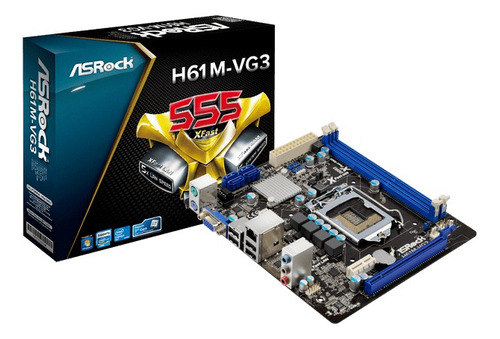 Placa Base Asrock H61m-vg3, Lga 1155, Placa Base Intel