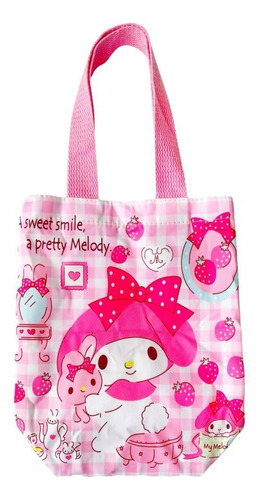 Tote Bag Sanrio Melody Kuromi Cinna Vianda Picnic Bolsa 