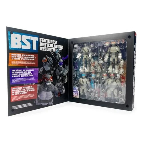 Tortugas Ninja Bst Axn Idw Blanco Y Negro Sdcc 2023 Msi