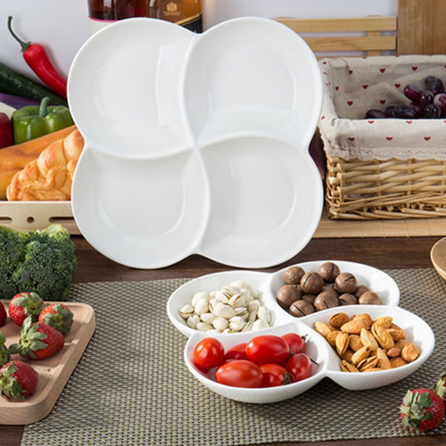 Plato Con Compartimentos Para Platos De Comida