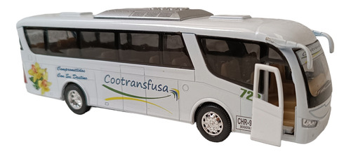 Bus Cootrasfusa, Escala 1:55, Con Impulso, 17cms Largo. 