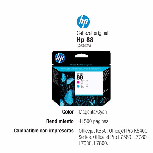 Cabezal Hp 88 Original C9381a C9382a C9381 C9382 9381 X Uni