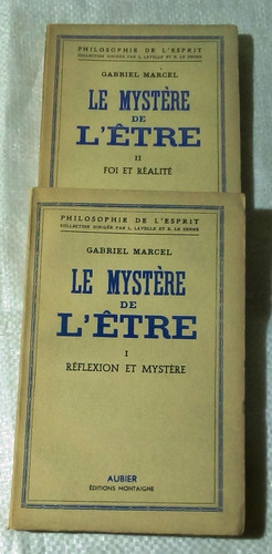 Le Mystère De L'être. 2 Volumes.            Gabriel Marcel. 
