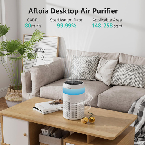 Purificador De Aire Para Dormitorio Con Luz Y Aroma Para Ofi Color