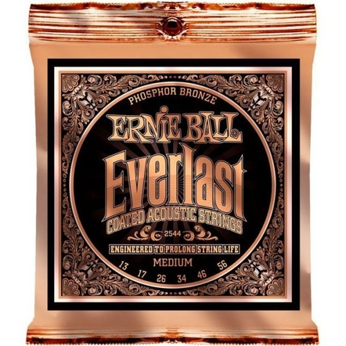 Ernie Ball Eb2544 Everlast Coated Encordado Acustica 013