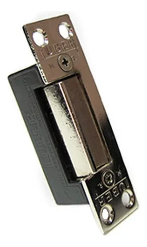 Cerradura Eléctrica Mini Luber 500 Pestillo 12v Puerta Plateado