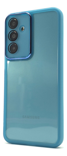 Funda + Mica Para Samsung A16 Case Protector Carcasa Rudo Balloon Cromo - Azul Samsung A16