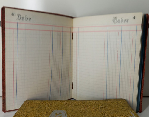 Cuaderno Contable Mayor 99 Folios Dobles. Tapa V/ Colores