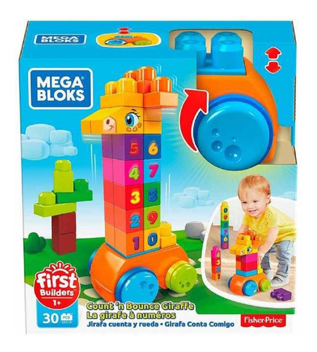 Mega Blocks Jirafa Cuenta Y Rueda