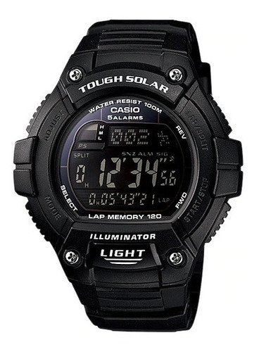 Reloj Casio Digital Touch Solar Alarma Crono Luz Mod W-s220
