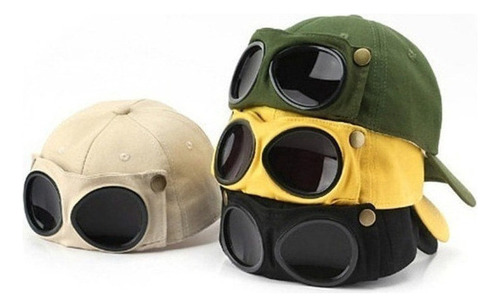 Sombrero De Aviador Con Gafas De Sol Bono De Béisbol Unisex