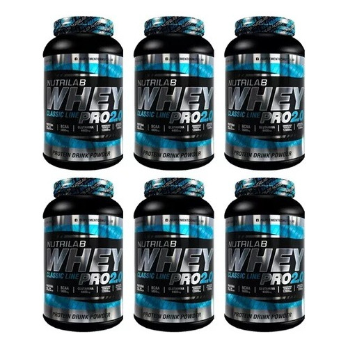 6 X Whey Protein Nutrilab 1kg Promo Proteina Suero Lacteo