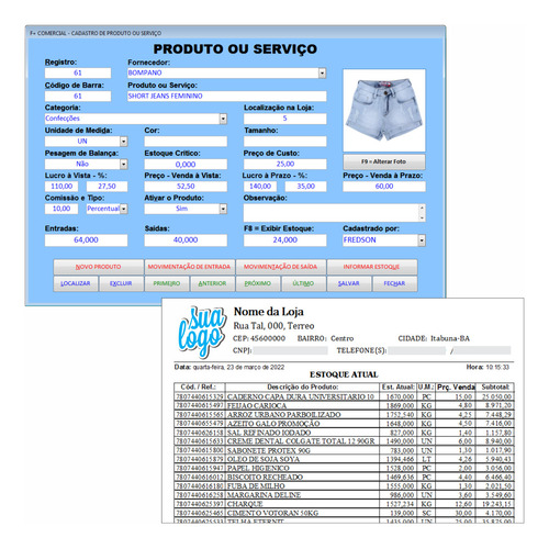 Sistema De Vendas Para Loja De Roupas Nao Fiscal Pdv Fc