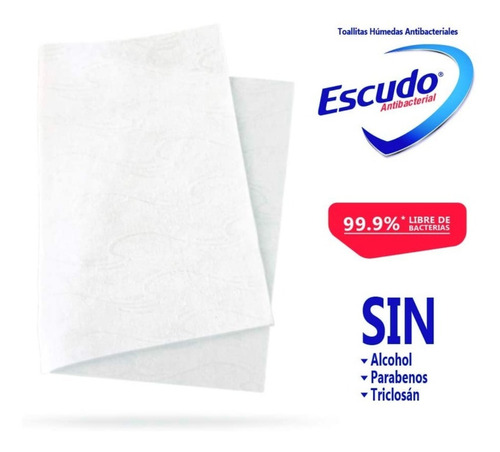Imagen 5 de 5 de Toallitas Desinfectantes Escudo Con 50 Toallas Elimina 99.9%