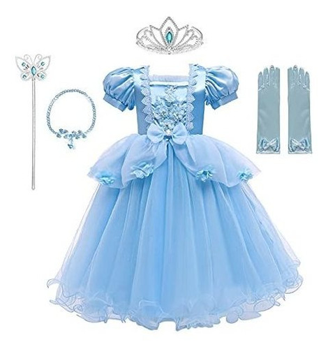 Girls Princess Dress Deluxe Queen Dress Up Kids Hallowe...