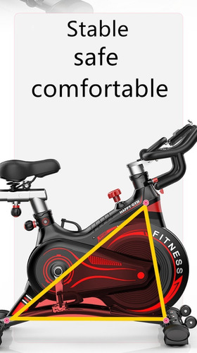 Imagen 6 de 10 de Bicicleta Estática Spinning+pedal Aluminio+monitor+magnética