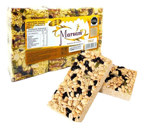 156 Barras Alegrías 64.5g C/u Miel Arándano Cacahuate Pepita