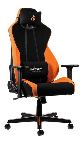 Silla Gaming Nitro Concepts S300 Color Negro/Naranja Material del tapizado Tela