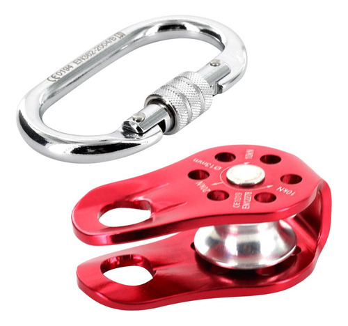 25kn Tornillo De Bloqueo Carabiner + Rock Escalada Rapel De