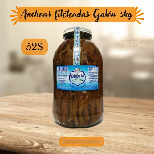 Galón De Anchoas Fileteadas 5kg