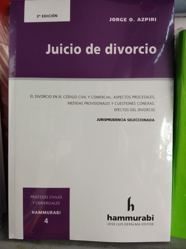Azpiri Juicio De Divorcio 3ra Edición Novedad 2021