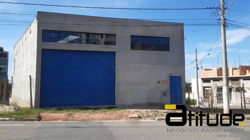 Imagem 2 de 15 de Galpão De 500m2 Novo Em Folha Com Pé Direito De 8 Metros Sendo Vão Livre - 5789