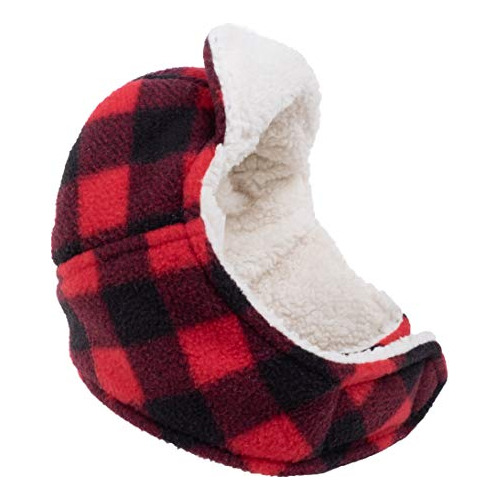 The Worthy Dog Buffalo Plaid Sherpa Fleece Lined Aviator Dog