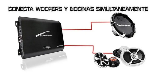 Amplificador P/bocinas Y Woofers 2400 W 4 Canales Audiobahn | Envío gratis