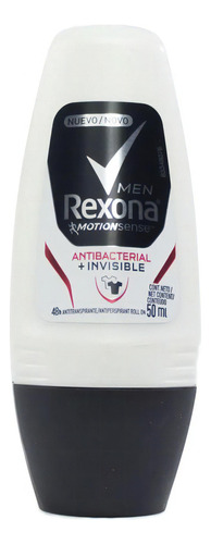 Antitranspirante roll on Rexona Antibacterial + Invisible 50 ml