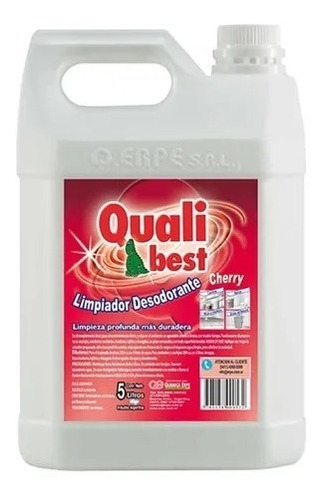 Limpiador Desodorante Cherry Qualibest Bidon 5lts