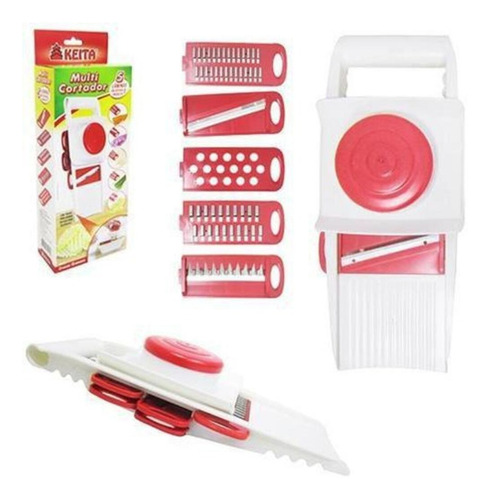 Fatiador De Frios Legumes Queijo Manual 5 Em 1 Picador Alho