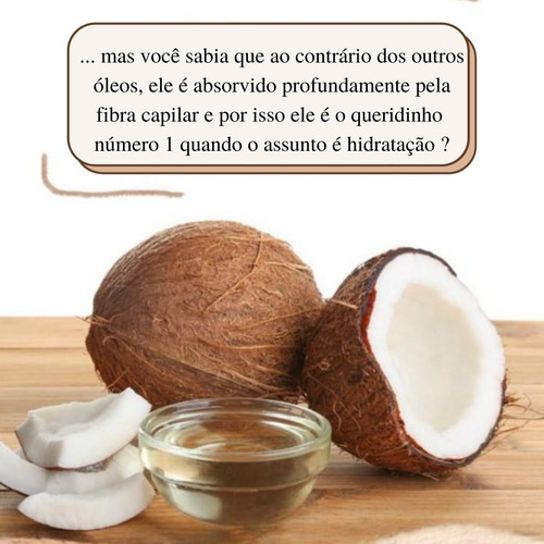 Imagem 3 de 6 de Creme De Pentear Hidratação Óleo De Coco 300ml Vita Seiva