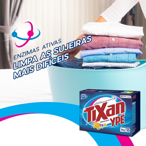 Lava Roupas Em Pó Tixan Primavera Ype 1kg