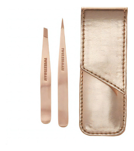 Pinzas Tweezerman Petite Tweeze Set (oro Rosa)