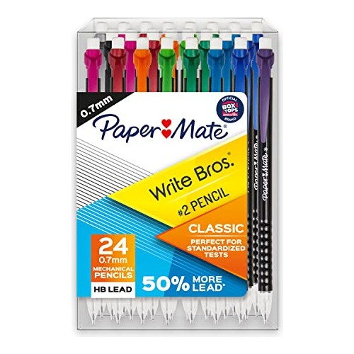 Paper Mate Lápices Mecánicos, Escribir Bros. Classic # 2 Láp