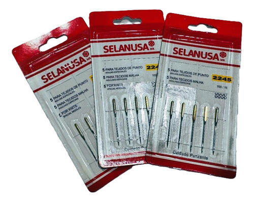 Agujas Selanusa Para Maquina De Coser