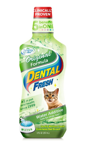 Enjuage Bucal Dental Fresh Gatos Para Placa Y Sarro 237 Ml