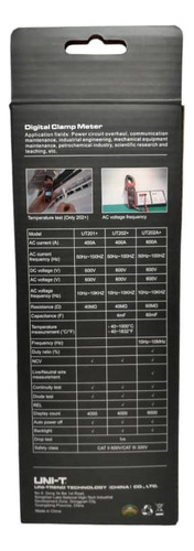 Pinza Amperimetrica Unit-ut201+