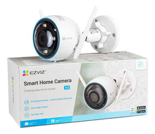 Cámara Inteligente Ezviz H3 2k 3mpx Externa Tipo Bala Wifi