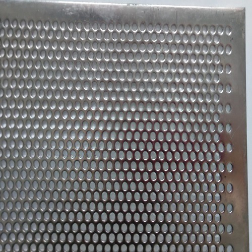 Plancha Perforada Inoxidable Aisi 304 -espesor 2mm Perf. 6mm
