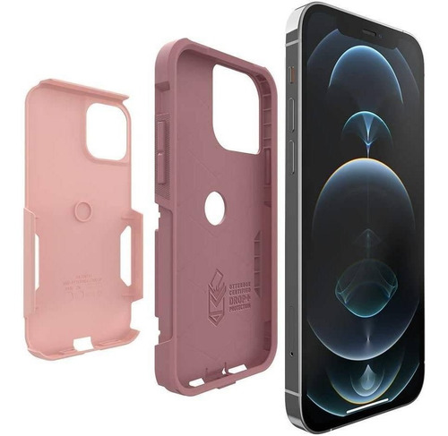 Funda Otterbox Commuter iPhone 12/12 Pro Rosa