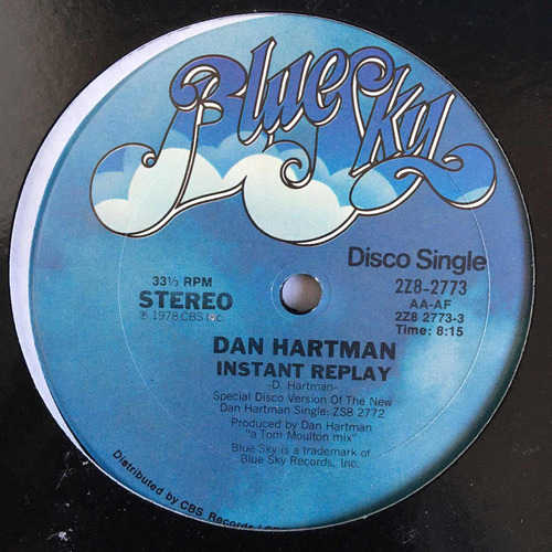 Dan Hartman - Instant Replay - 12'' Single Vinil Us