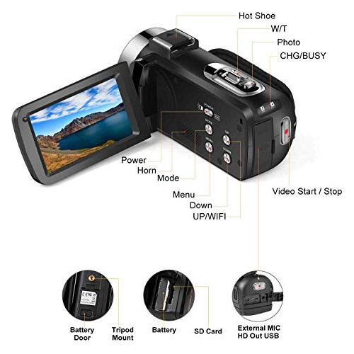 Imagen 6 de 7 de Camara De Video Videocamara Camara Digital Youtube Vloggi