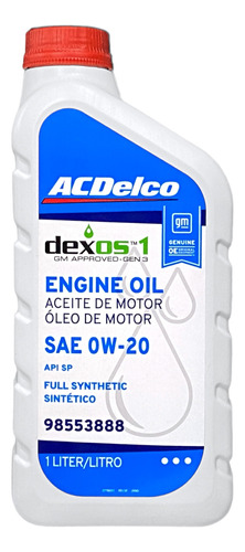 Oleo 0w20 Acdelco Api Sp Dexos 1 Sintético Gen 3 - 1 Litro