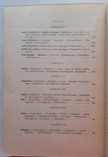 Antiguo Libro Toxicología Trivisonno 1929 Ateneo Ro 054 (Usado)