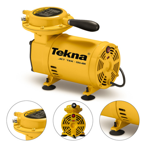 Compressor De Ar Direto Portátil 0,5hp - Cd2453b Tekna