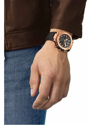Rel gio de pulso Tissot T Sport T race chronograph com corpo ros
